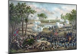Vintage Civil War Print of the Battle of Cold Harbor-Stocktrek Images-Mounted Premium Giclee Print