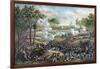 Vintage Civil War Print of the Battle of Cold Harbor-Stocktrek Images-Framed Art Print