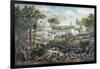 Vintage Civil War Print of the Battle of Cold Harbor-Stocktrek Images-Framed Art Print