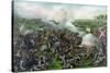 Vintage Civil War Print of the Battle of Five Forks-Stocktrek Images-Stretched Canvas