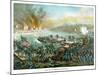 Vintage Civil War Print of the Battle of Fredericksburg-Stocktrek Images-Mounted Photographic Print