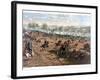 Vintage Civil War Print of the Battle of Gettysburg-Stocktrek Images-Framed Photographic Print