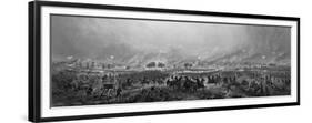 Vintage Civil War Print of the Battle of Gettysburg-Stocktrek Images-Framed Premium Giclee Print