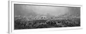 Vintage Civil War Print of the Battle of Gettysburg-Stocktrek Images-Framed Premium Giclee Print