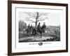 Vintage Civil War Print Showing Generals Robert E. Lee And Ulysses S. Grant-Stocktrek Images-Framed Photographic Print