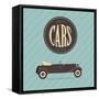 Vintage Classic Car-vector pro-Framed Stretched Canvas