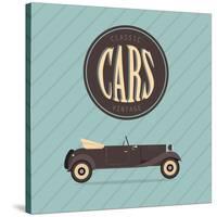 Vintage Classic Car-vector pro-Stretched Canvas