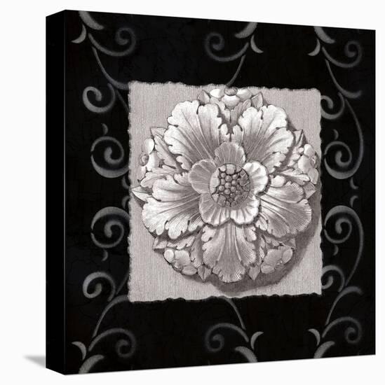 Vintage Classic Rosette IV-null-Stretched Canvas