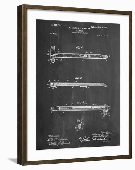 Vintage Claw Hammer Patent 1899-null-Framed Art Print