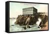 Vintage Cliff House-null-Framed Stretched Canvas