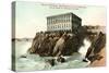 Vintage Cliff House-null-Stretched Canvas