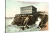 Vintage Cliff House-null-Stretched Canvas