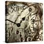 Vintage Clock-GI ArtLab-Stretched Canvas
