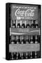 Vintage Coca Cola Bottle Cases Black White Photo Poster-null-Framed Stretched Canvas