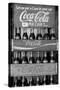 Vintage Coca Cola Bottle Cases Black White Photo Poster-null-Stretched Canvas