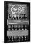 Vintage Coca Cola Bottle Cases Black White Photo Poster-null-Framed Standard Poster