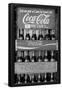 Vintage Coca Cola Bottle Cases Black White Photo Poster-null-Framed Poster