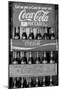 Vintage Coca Cola Bottle Cases Black White Photo Poster-null-Mounted Poster