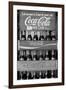 Vintage Coca Cola Bottle Cases Black White-null-Framed Photo