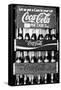 Vintage Coca Cola Bottle Cases Coke B&W Photo Print Poster-null-Framed Stretched Canvas