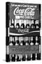 Vintage Coca Cola Bottle Cases Coke B&W Photo Print Poster-null-Stretched Canvas