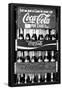 Vintage Coca Cola Bottle Cases Coke B&W Photo Print Poster-null-Framed Poster