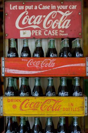 1947 COCA-COLA Bottling Factory Machine 5 Cent Coke Bottles VINTAGE AD Art 