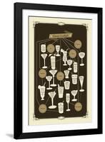 Vintage Cocktails-Clara Wells-Framed Giclee Print