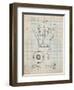 Vintage Coffe Pot Patent-Cole Borders-Framed Art Print