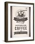 Vintage Coffee Background-diarom-Framed Art Print