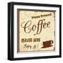 Vintage Coffee Poster-radubalint-Framed Art Print