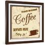 Vintage Coffee Poster-radubalint-Framed Art Print