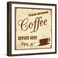 Vintage Coffee Poster-radubalint-Framed Premium Giclee Print