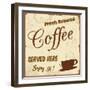 Vintage Coffee Poster-radubalint-Framed Premium Giclee Print