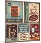 Vintage Coffee Posters And Metal Signs-null-Mounted Poster