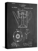 Vintage Coffee Pot Patent-null-Stretched Canvas