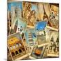 Vintage Collage - European Travel-Maugli-l-Mounted Art Print