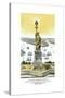 Vintage Color Architecture Print Featuring the Statue of Liberty-null-Stretched Canvas