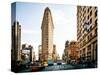 Vintage Colors Landscape of Flatiron Building and 5th Ave, Manhattan, New York City, United States-Philippe Hugonnard-Stretched Canvas