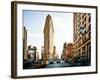 Vintage Colors Landscape of Flatiron Building and 5th Ave, Manhattan, New York City, United States-Philippe Hugonnard-Framed Photographic Print