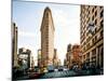 Vintage Colors Landscape of Flatiron Building and 5th Ave, Manhattan, New York City, United States-Philippe Hugonnard-Mounted Photographic Print