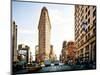 Vintage Colors Landscape of Flatiron Building and 5th Ave, Manhattan, New York City, United States-Philippe Hugonnard-Mounted Photographic Print