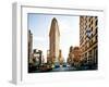 Vintage Colors Landscape of Flatiron Building and 5th Ave, Manhattan, New York City, United States-Philippe Hugonnard-Framed Photographic Print