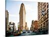 Vintage Colors Landscape of Flatiron Building and 5th Ave, Manhattan, New York City, United States-Philippe Hugonnard-Stretched Canvas