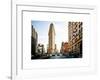 Vintage Colors Landscape of Flatiron Building and 5th Ave, Manhattan, NYC, White Frame-Philippe Hugonnard-Framed Art Print