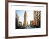 Vintage Colors Landscape of Flatiron Building and 5th Ave, Manhattan, NYC, White Frame-Philippe Hugonnard-Framed Art Print