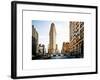 Vintage Colors Landscape of Flatiron Building and 5th Ave, Manhattan, NYC, White Frame-Philippe Hugonnard-Framed Premium Giclee Print