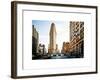 Vintage Colors Landscape of Flatiron Building and 5th Ave, Manhattan, NYC, White Frame-Philippe Hugonnard-Framed Art Print