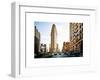 Vintage Colors Landscape of Flatiron Building and 5th Ave, Manhattan, NYC, White Frame-Philippe Hugonnard-Framed Art Print