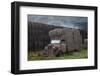 Vintage Commer truck with hay bales, Hawea Flat, near Wanaka, Otago, South Island, New Zealand-David Wall-Framed Photographic Print